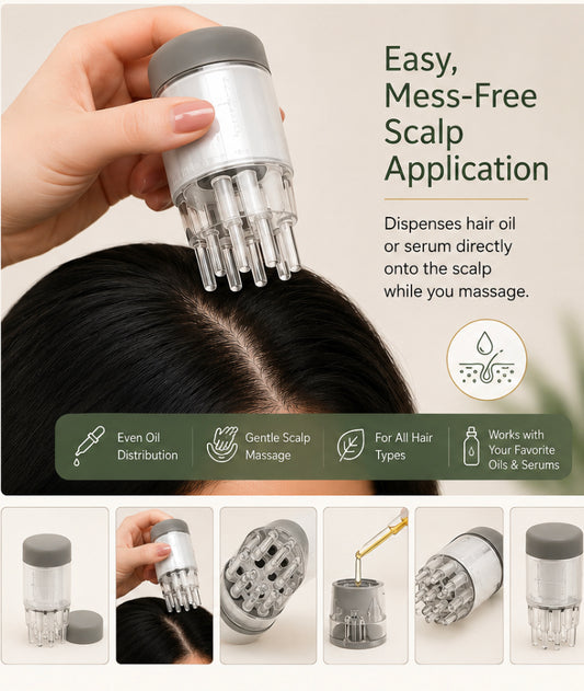 ScalpFlow™ Oil Applicator & Scalp Massager